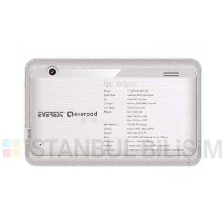 Everest Everpad DC-709 8 GB 7 İnç Wi-Fi Tablet PC Yorumları