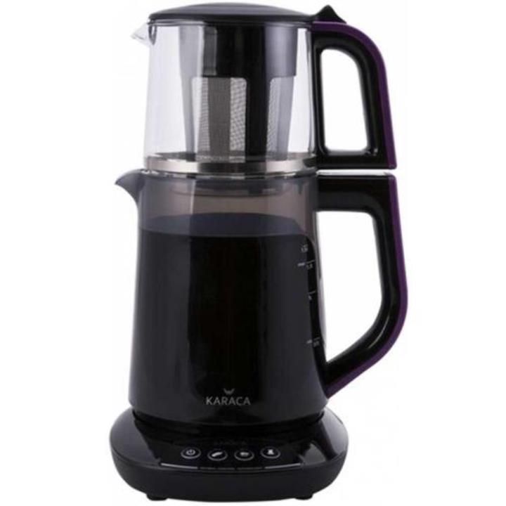Karaca 2501 Demfit Violet Glossy 2500 W 0.8 lt Demleme 1.5 lt Su Isıtma Kapasiteli Çay Makinesi Siyah  Yorumları