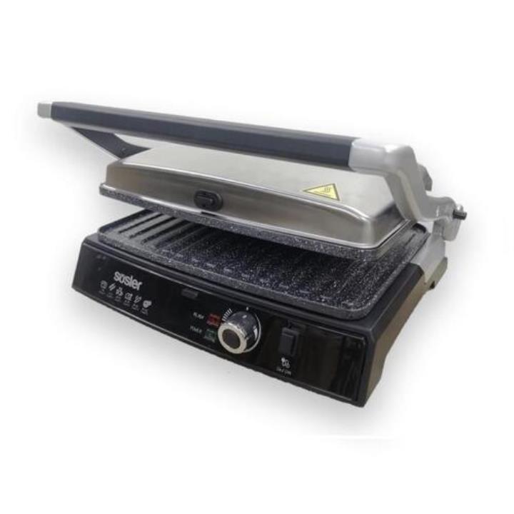 Süsler STM-4010 1600 W 6 Adet Pişirme Kapasitesi Granit Çift Taraflı Plakalı Izgara ve Tost Makinesi Beyaz Yorumları