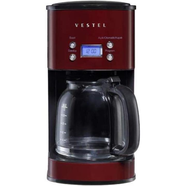 Vestel Retro 1000 W 1500 ml 12 Fincan Kapasiteli Kahve Makinesi Bordo Yorumları