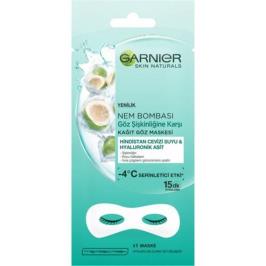 Garnier Hindistan Cevizi ve Hyaluronik Asitli Göz Altı Torbalarına Karşı Nem Bombası - Kağıt Göz Maskesi
