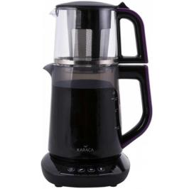 Karaca 2501 Demfit Violet Glossy 2500 W 0.8 lt Demleme 1.5 lt Su Isıtma Kapasiteli Çay Makinesi Siyah 
