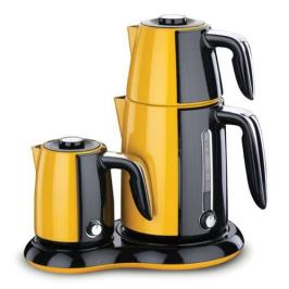 Korkmaz A367-04 2200 W 1. lt Demleme 1.7 lt Su Isıtma Kapasiteli Çay-Kahve Makinesi Sarı