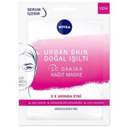 Nivea 10 Dakika Urban Skin Doğal Işıltı 28 gr Kağıt Yüz Bakım Maskesi