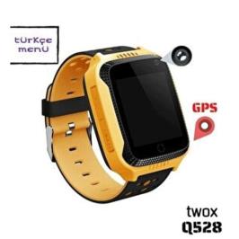 Twox Q528 Sarı Akıllı Çocuk Saati