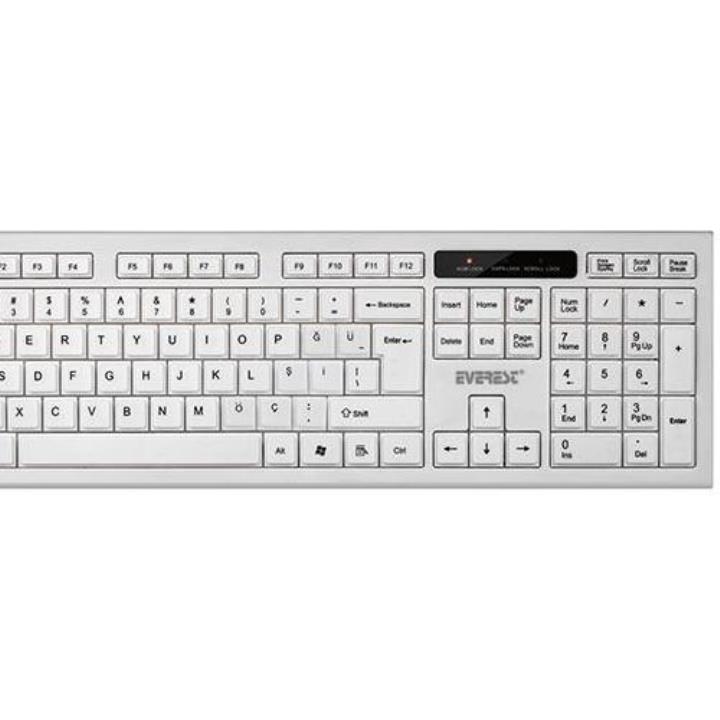 Everest KM-6121 Beyaz Kablosuz Q Slim Klavye + Mouse Set Yorumları