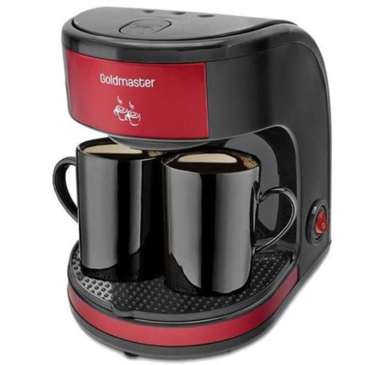 Goldmaster Bi Kahve Çift Kupalı 450 W 300 ml 2 Fincan Kapasiteli Filtre Kahve Makinesi Kırmızı Yorumları