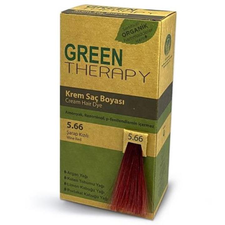 Green Therapy Krem 5.66 Şarap Kızılı Saç Boyası Yorumları
