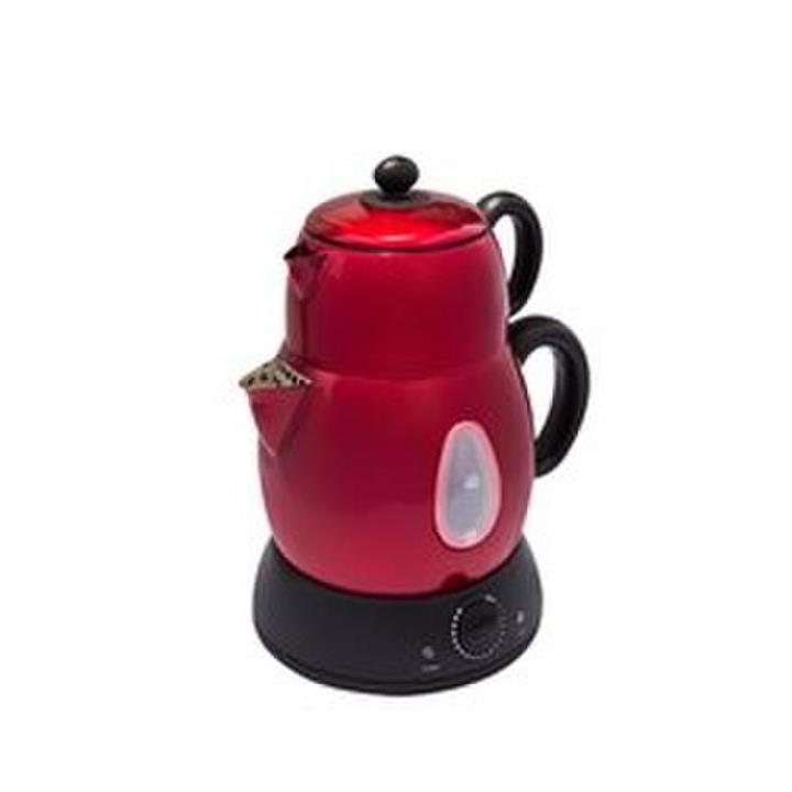 King Çaylarrr K824R 1500 W 1.1 lt Demleme 1.7 lt Su Isıtma Kapasiteli Çay Makinesi Kırmızı Yorumları