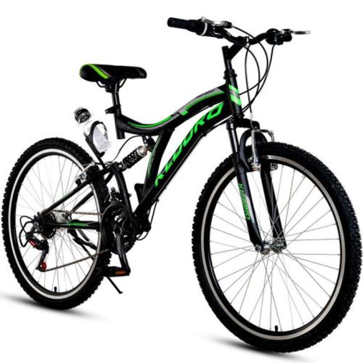 Kldoro KD-031 Yeşil 24 Jant 21 Vites Çift Amortisör Erkek Dağ Bisikleti Yorumları