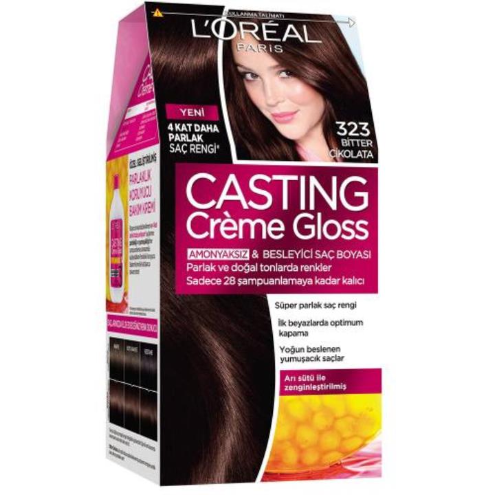 Loreal Paris Casting Creme Gloss  Amonyaksız 323 Bitter Çikolata Saç Boyası Yorumları