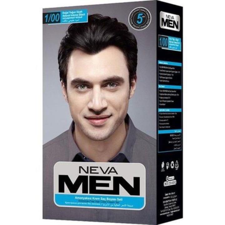 Neva Men 1-00 Doğal Yoğun Siyah Amonyaksız Krem Saç Boyası Seti  Yorumları