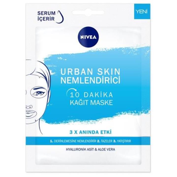 Nivea 10 Dakika Urban Skin Nemlendirici 28 gr Kağıt Yüz Bakım Maskesi Yorumları