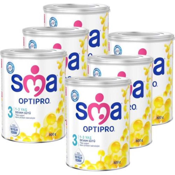 Sma 3 Optipro 1-3 Yaş 6X800 gr Çoklu Paket Bebek Devam Sütü Yorumları