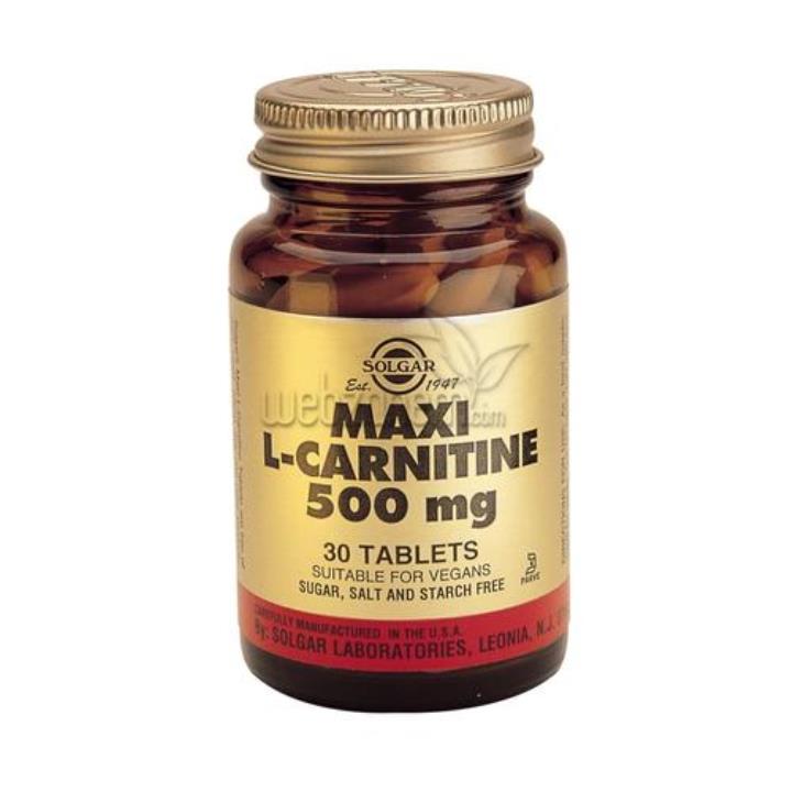 Solgar Maxi L-Carnitine 500 mg 30 Tablet Yorumları