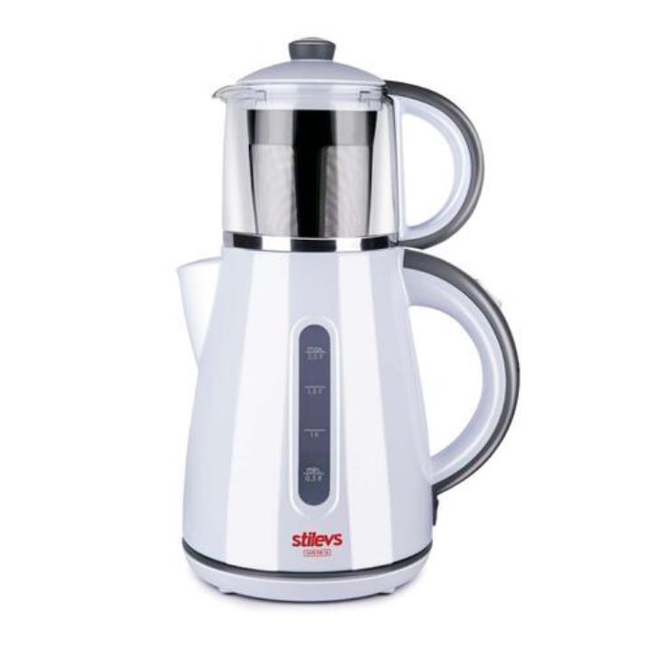 Stilevs Çays CM-16 1500 W 0.9 lt Demleme 2 lt Su Isıtma Kapasiteli Çay Makinesi Beyaz-Gri Yorumları