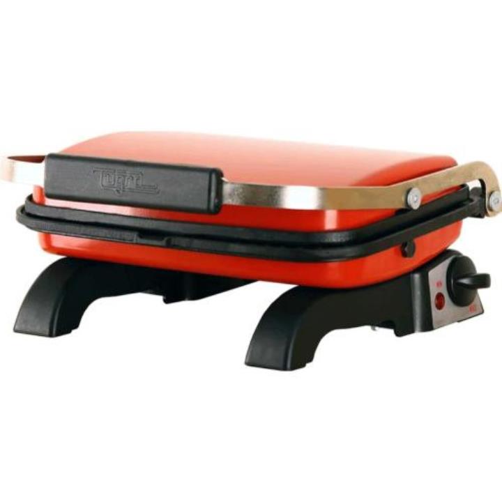 Tuğra Mini 1800 W 6 Adet Pişirme Kapasiteli Tek Yönlü Çelik Tost Makinesi Kırmızı Yorumları