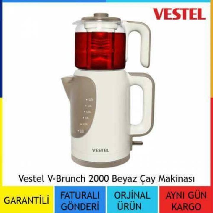 Vestel V-Brunch 2000 Serisi 2200 W 1.0 lt Demleme 1.7 lt Su Isıtma Kapasiteli Çay Makinesi Beyaz Yorumları