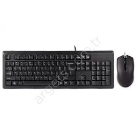 A4-Tech KR-9276 Siyah Klavye-Mouse Set