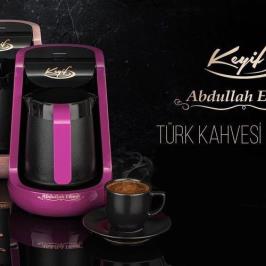 Abdullah Efendi Keyif 600 W 4 Fincan Türk Kahve Makinesi Mor