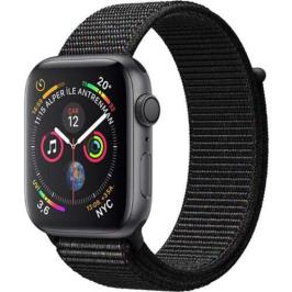 Apple Watch S4 40mm Space Grey Alüminyum Kasa ve Siyah Sport Kordon MU672TU-A Akıllı Saat