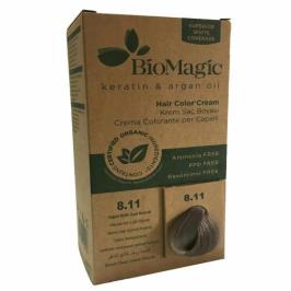 Biomagic 8.11 Doğal Yoğun Küllü Açık Kumral Saç Boyası