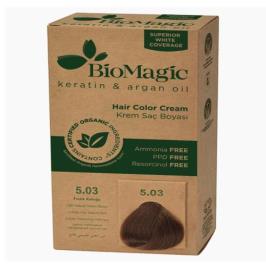 Biomagic No:5.03 Fındık Kabuğu Doğal Saç Boyası Boyası 