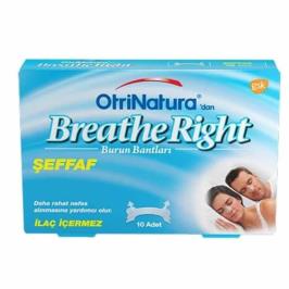 Breathe Right Normal 10'lu Şeffaf Burun Bandı