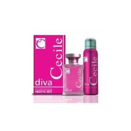 Cecile Diva EDT 55 ml + Deodorant 150 ml Kadın Parfüm Set
