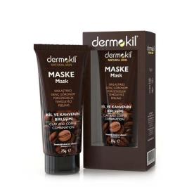 Dermokil Natural Skin Sıkılaştırıcı Genç Görünüm İçin 75 ml Kil ve Kahve İçerikli Maske