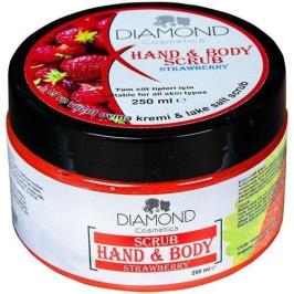Diamond Hand Body Scrub Strawberry Çilekli 250 ml Peeling