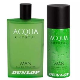 Dunlop Aqua Crystal EDT 100 ml + Deodorant 150 ml Erkek Parfüm Seti