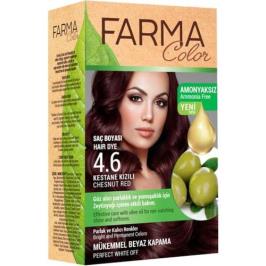Farmasi Farma Color 4.6 Kestane Kızılı Profesyonel Bitkisel Saç Boyası
