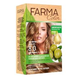 Farmasi Farma Color 8.0 Açık Kumral Profesyonel Bitkisel Saç Boyası