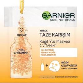Garnier C Vitamini 33 gr Taze Karışım Kağıt Yüz Maskesi