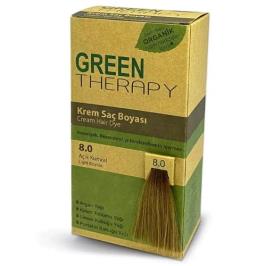 Green Therapy 8.0 Açık Kumral Krem Saç Boyası 