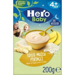 Hero Baby 4+ Ay 200 gr Gece Sütlü Muzlu Pirinçli Ek Gıda