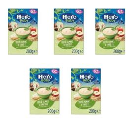 Hero Baby 5x200 gr Sütlü Elmalı 8 Tahıllı Kaşık Maması