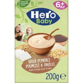Hero Baby 6-36 Ay 200 gr Sütlü Peynirli Pekmezli 8 Tahıllı Kaşık Maması
