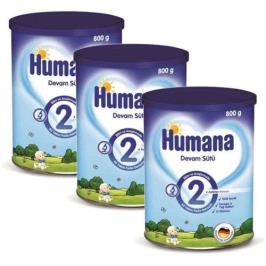 Humana 2 6+ Ay 3x800 gr Devam Sütü