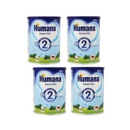 Humana 2 800 gr Metal Kutu 4'lü Paket Devam Sütü