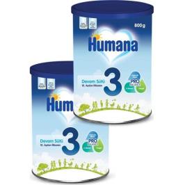 Humana 3 10+ Ay 2x800 gr Çoklu Paket Bebek Devam Sütü