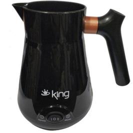 King K446 Közde Kahve Özellikli Elektrikli Kahve Makinesi Siyah