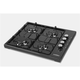 Luxell LX-420 F 4 Gözlü Gazlı Emaye Yüzeyli Set Üstü Ocak Siyah