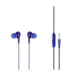 MF Product Acoustic 0093 Mavi Mikrofonlu Kablolu Kulak İçi Kulaklık