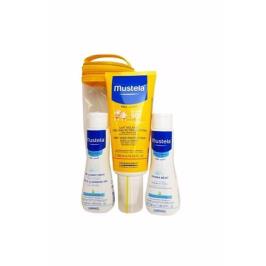 Mustela 200 ml Very High Protection Sun Lotıon Spf 50+ Kofre Güneş Koruyucu Losyon Vücut Losyonu ve Saç Vücut Şampuanı