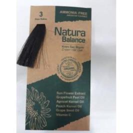 Natura Balance Krem 3 Koyu Kahve Organik Saç Boyası