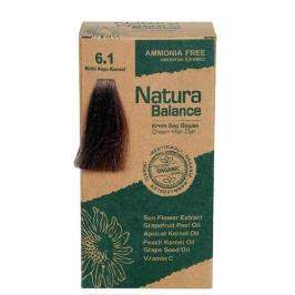 Natura Balance Krem 6.1 Küllü Koyu Kumral Organik Saç Boyası