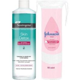 Neutrogena Skin Detox Micellar Water 400 ml+johnson's Pamuk