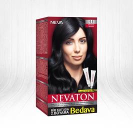 Nevaton 1.1 Mavi Siyah Kalıcı Krem Saç Boyası